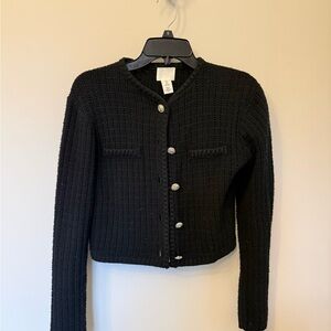 H&M Black Cardigan with Silver Accents